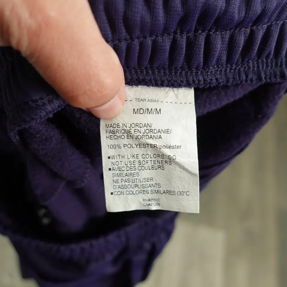 Under Armour Mens Armour Fleece Pants Elastic Waistband Hand Pockets Navy Size M